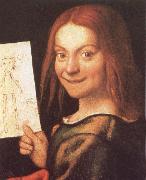 CAROTO, Giovanni Francesco Red-Headed Youth Holding a Drawing Germany oil painting artist